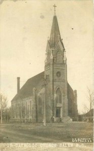 Catholic Church Salem South Dakota #19 C-1908 RPPC Photo Postcard Slack 20-5275