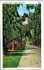 Postcard - Kearny Drive - Fresno, California