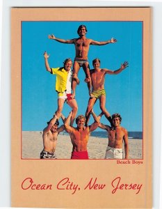 Postcard Beach Boys Ocean City New Jersey USA