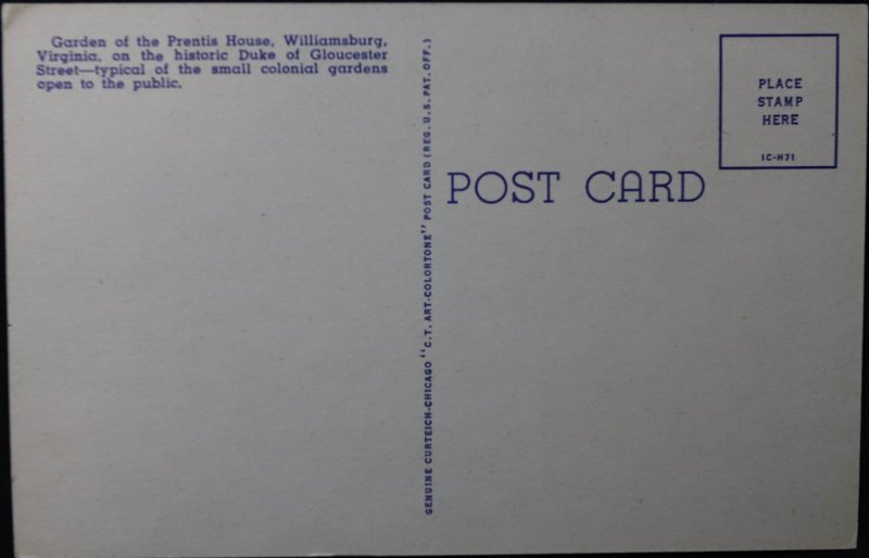 Prentis House Williamsburg Virginia