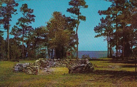 Ruins Of Historic Old Brunswick Town Overlooking The Cape Fear River Wilmingt...