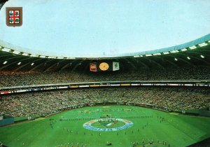 CONTINENTAL SIZE POSTCARD INTERIOR OF THE OLYMPIC STADIUM AT MONTREAL CANADA