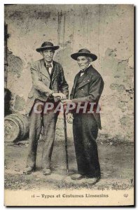 Old Postcard Folklore Types and Limousin suits