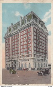 BALTIMORE , Maryland, 1910-30s ; Hotel Belvedere