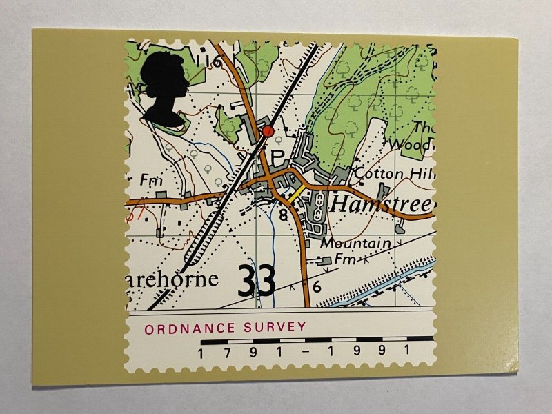 UNUSED ROYAL MAIL PHQ POSTCARD -  PHQ 138(c) 9/91  MAPS  (KK3994) 