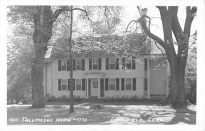 Litchfield Connecticut Tallmadge House Real Photo Antique Postcard K62265