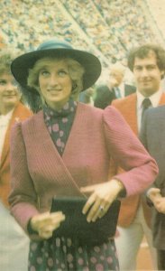 Princess Diana Opens World Commonwealth Games Edmonton Postcard