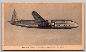 US Navy Lockheed Constitution Postcard