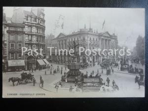 c1906 London PICCADILLY CIRCUS excellent animated scene showing 'AMERY & LOADER'