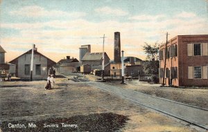CANTON MAINE SMITH'S TANNERY POSTCARD (c. 1910)