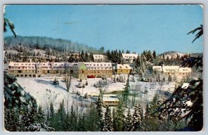 Chantecler Hotel & Adjoining Inn Ste Adele-en-haut Quebec Vintage 1950s Postcard