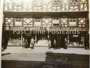 Gloucester Robert Raikes House c1922 RP shops STERRY & MORRIS & GOLDEN ANCHOR