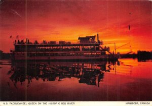 US23 Canada Manitoba M.S. Paddlewheel Queen on the historic Red River ship