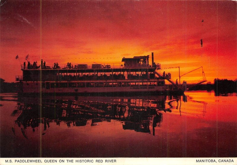 US23 Canada Manitoba M.S. Paddlewheel Queen on the historic Red River ship