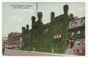 Second Regiment Armory New Haven Connecticut 1910c postcard