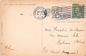 SPRINGFIELD OH OHIO POST OFFICE POSTCARD 1908