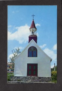 PQ QC Indian Chapel Church Tadoussac Quebec Canada Carte Postale Postcard