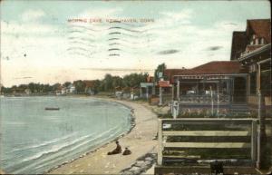 New Haven CT Morris Cove Beach Houses c1910 Postcard