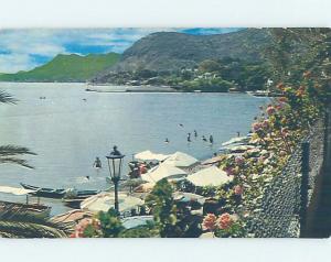 Pre-1980 UMBRELLAS AT BEACH ON LAKE Chapala - Jalisco Mexico F5893