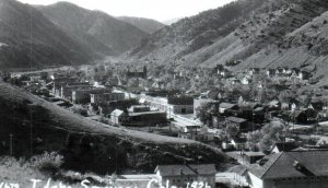 RPPC Photo Idaho Springs Colorado Aerial View