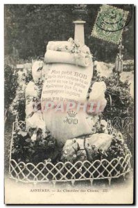 Old Postcard At Asnieres Cimetiere des Chiens My Little Bob