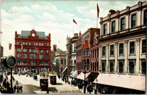 Castle Junction, Belfast Ireland Vintage Postcard B41