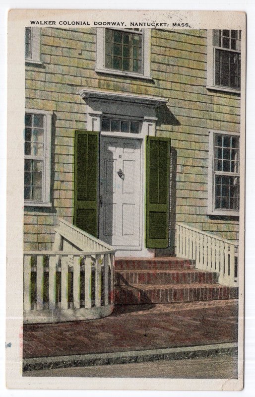Nantucket, Mass, Walker Colonial, Doorway