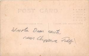 D53/ Chippewa Falls Wisconsin RPPC Occupational Postcard c1910 Wissota Dam