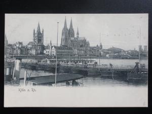 Germany: Koln a. Rh. showing Floating Bridge c1906 - Old Postcard