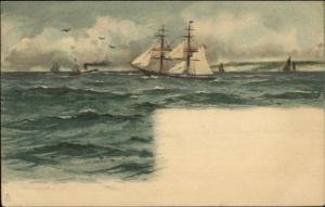 TUCK Marine Series Sailing Ship Series 275 c1905 Postcard