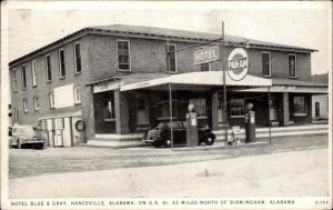 Hanceville North of Birmingham AL Pan-Am Gas Station 1940s Postcard