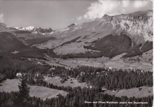 Switzerland Flims und Waldhuas Flims gegen Segnespass 1957 Photo