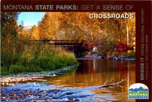 River Bridge Travelers Rest State Park Montana Senate Postcard