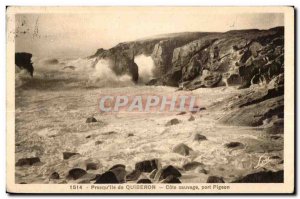 Postcard Old Presquile Quiberon Cote Sauvage Port PIGEON