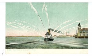 NY - New York City. NY Fire Dept., Fire Boat in Action