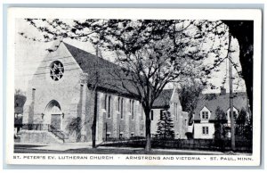 St. Paul Minnesota Postcard St. Peter's Ev. Lutheran Church Armstrong Victoria