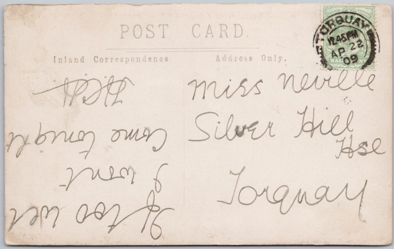 Cockington Court Cockington Torquay Devon England 1909 Unique RPPC Postcard H80