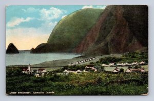 LEPER SETTLEMENT MOLOKAI HAWAII POSTCARD (c. 1910)