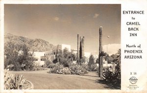 F50/ Phoenix Arizona RPPC Postcard c1940s Camel Back Inn