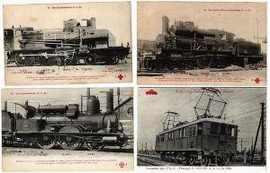 CHEMIN DE FER, LOCS, TRAINS, FRANCE 100 CPA pre-1950