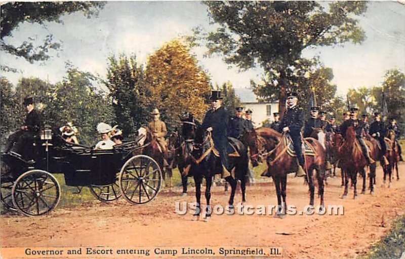 Governor & Escort, Camp Lincoln - Springfield, Illinois IL  