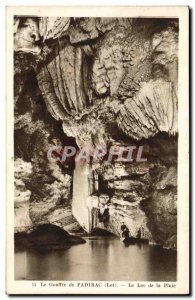 Old Postcard Cave Caves The Padirac Lake rain