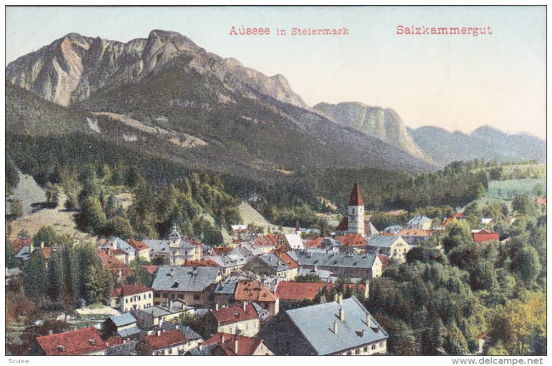 SALZKAMMERGUT, Austria, 1900-1910s; Aussee In Steiermark