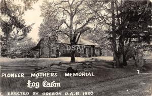 A50/ St Paul Oregon Or Postcard Real Photo RPPC c40s Pioneer Mothers Memorial