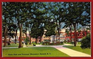 New York, Hornell - Union Park & Veterans' Monument - [NY-844]