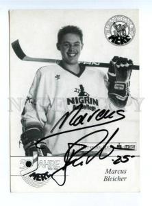 164154 Marcus BLEICHER German ICE HOCKEY Player AUTOGRAPH