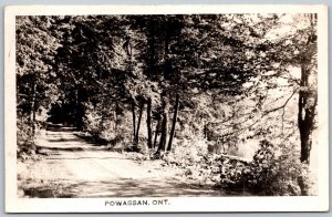 Postcard RPPC c1951 Powassan Ontario Scenic View Road Parry Sound District