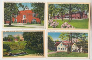P3045, vintage postcard 4 dif views north carolina colleges mars hill, montreat