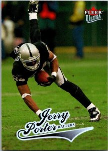 2004 Fleer Football Card Jerry Porter Oakland Raiders sk9316
