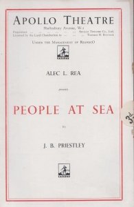 People At Sea JB Priestley Drama Alec Rea WW2 Wartime Apollo London Theatre P...